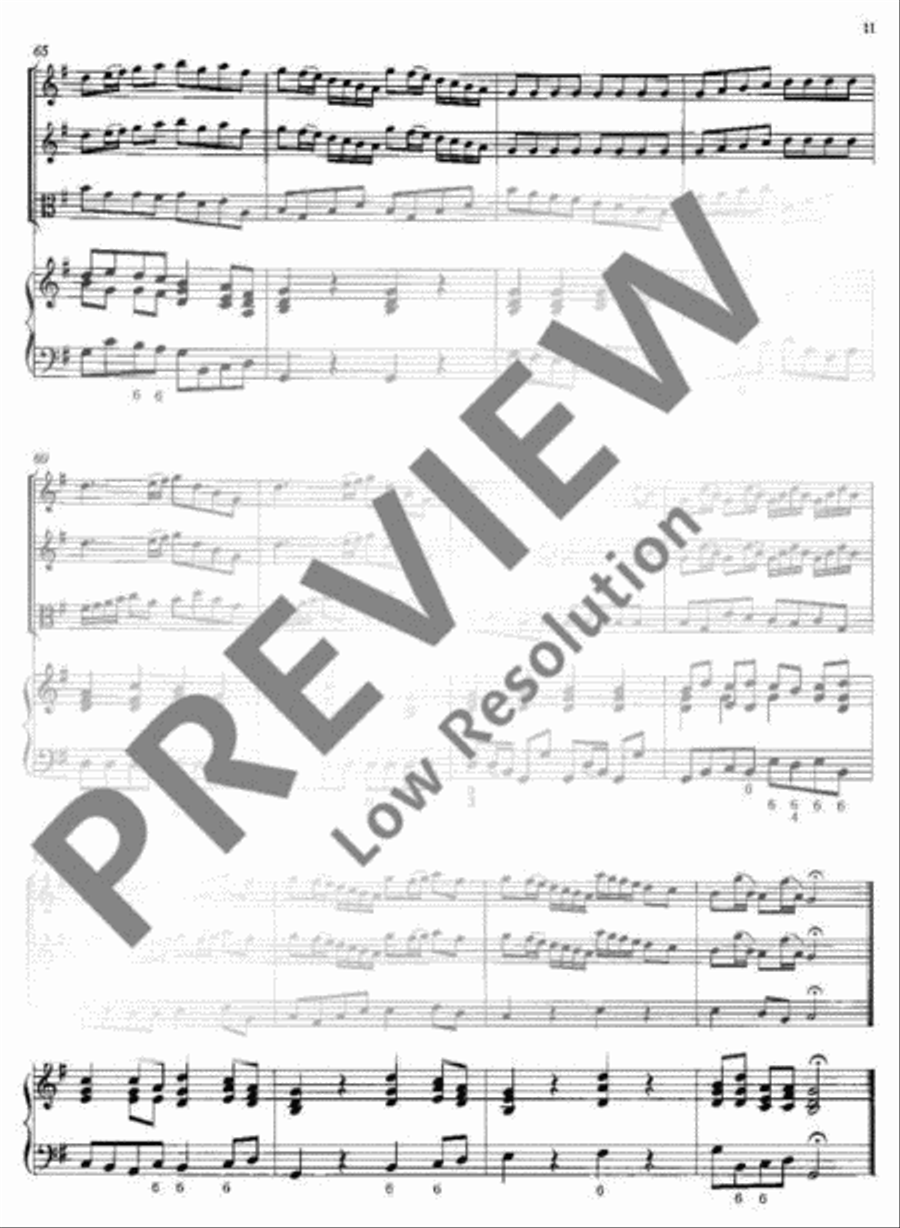Concerto polonois G Major Basso Continuo scores gallery preview page 12