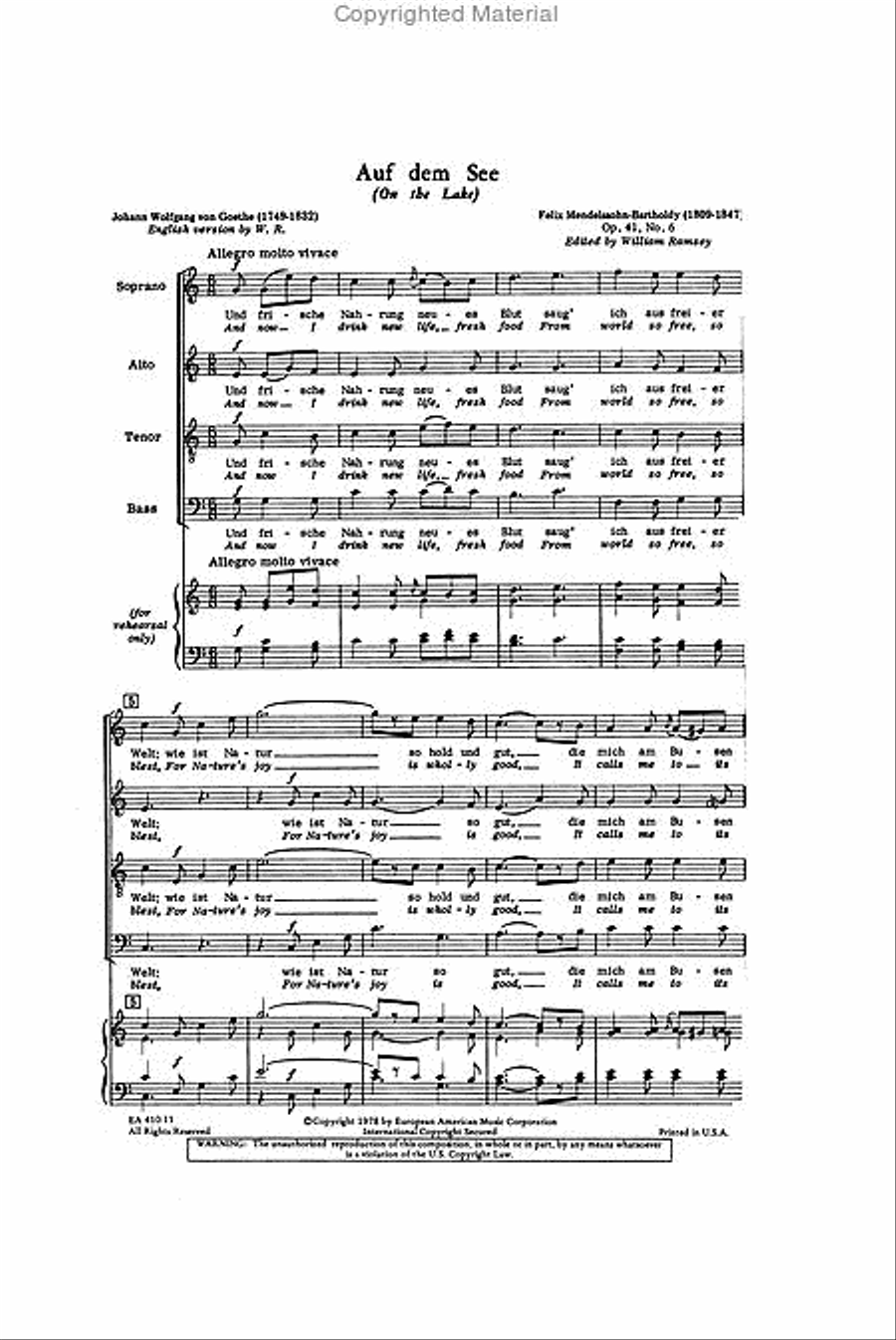 On the Lake On the Lake 4-Part scores gallery preview page 3