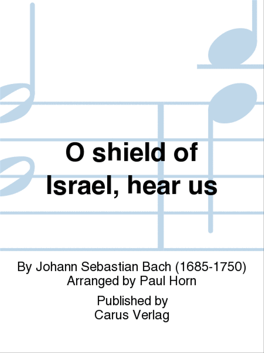O shield of Israel, hear us (Du Hirte Israel, hore) by Johann Sebastian Bach TB - Sheet Music