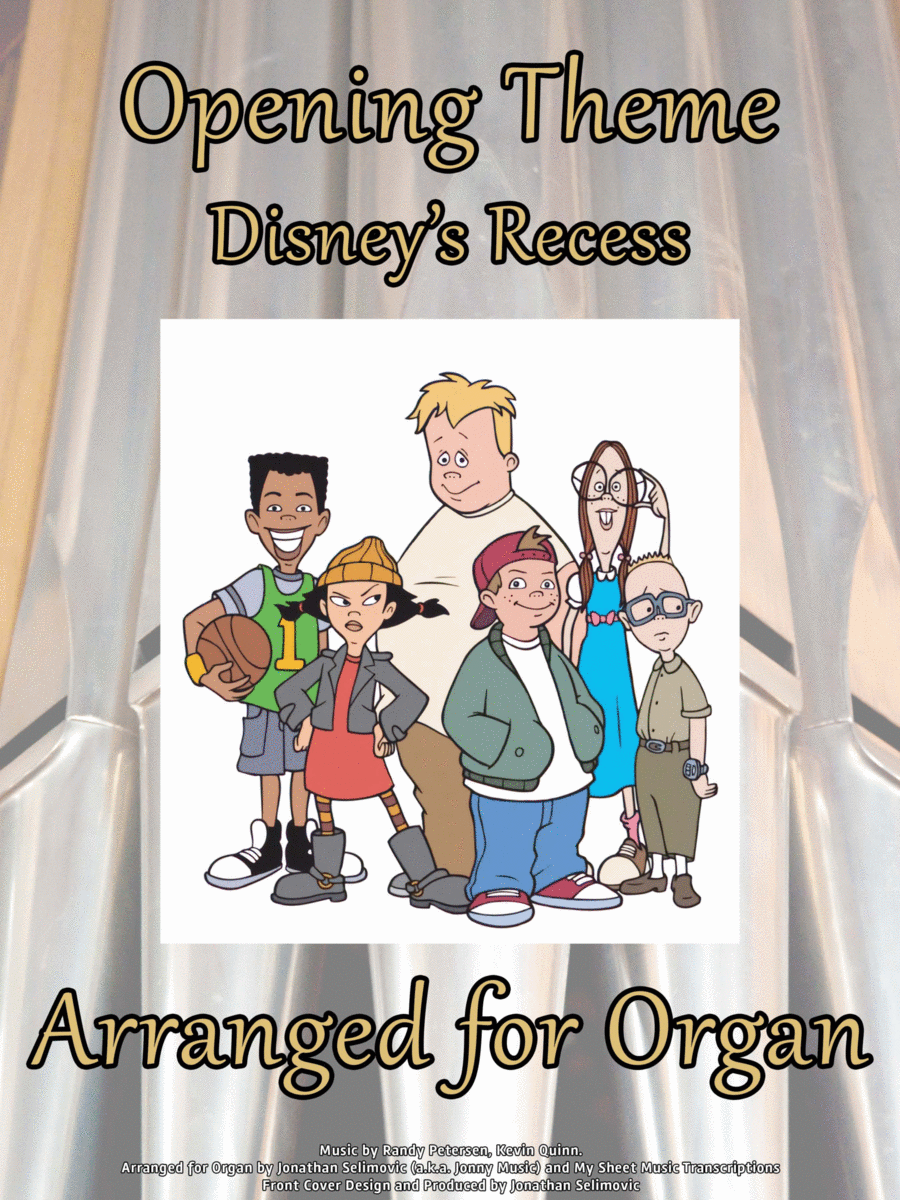 Recess Main Theme Organ Solo scores gallery preview page 1
