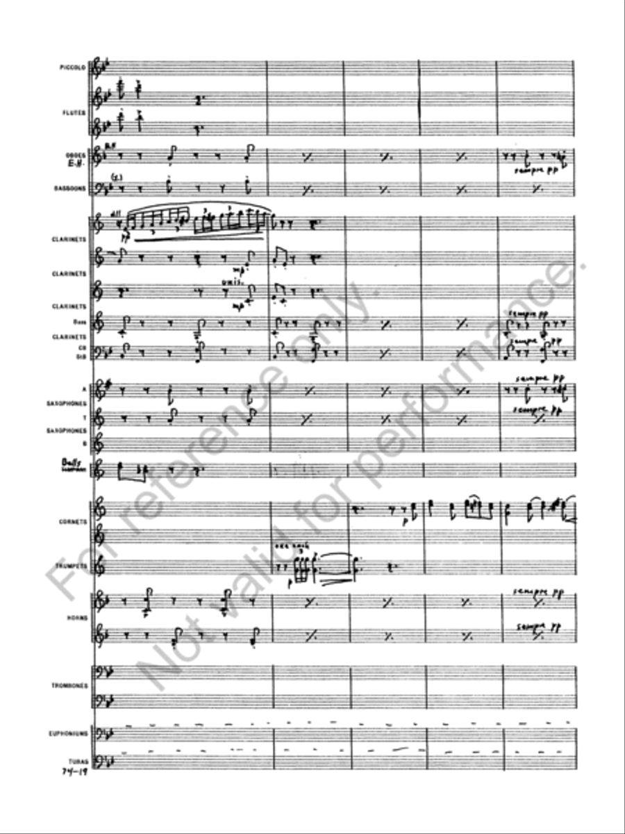 Capriccio Italien Concert Band scores gallery preview page 21