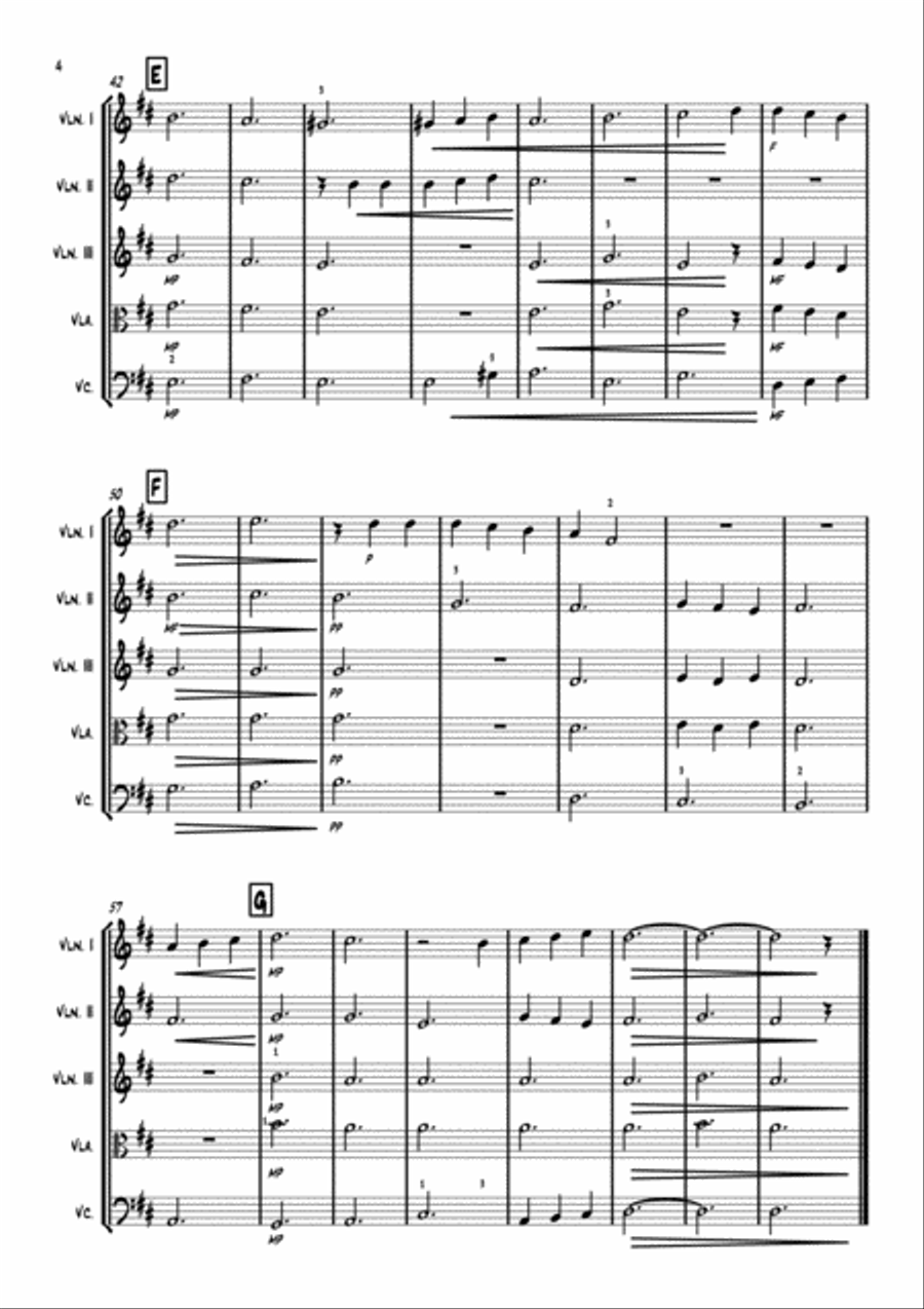 Annie's Song String Orchestra scores gallery preview page 4
