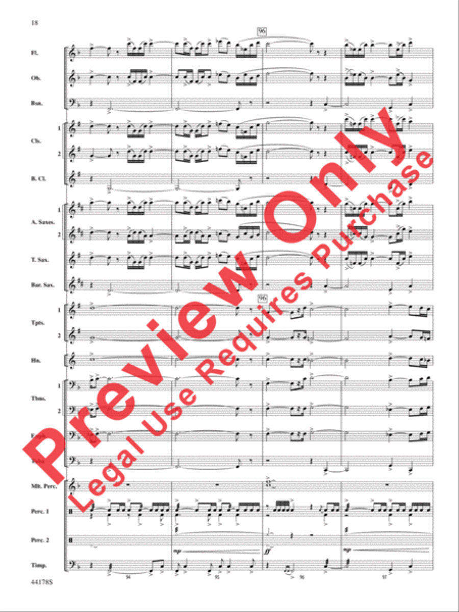 Intrepid Journey Concert Band scores gallery preview page 19