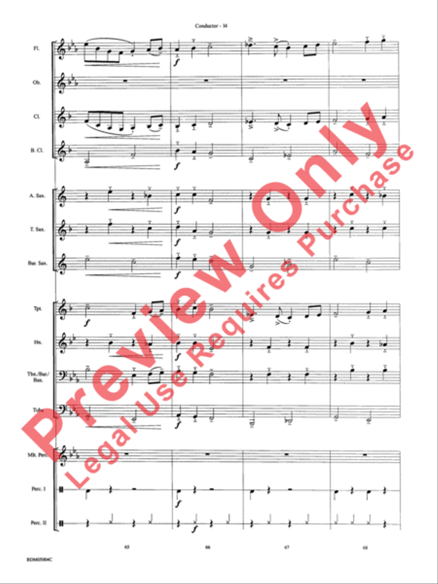 Russian Folk Dance Concert Band scores gallery preview page 16