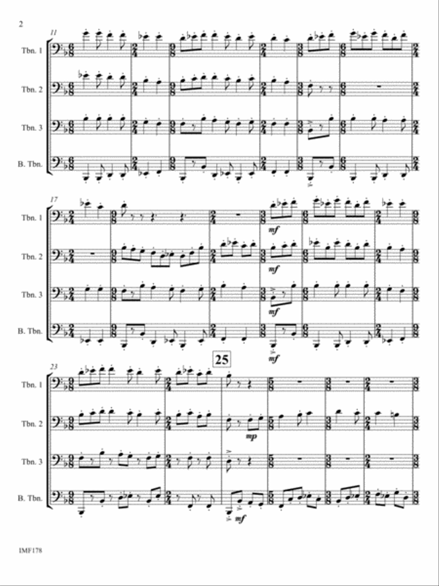 95@500 Trombone Quartet scores gallery preview page 4