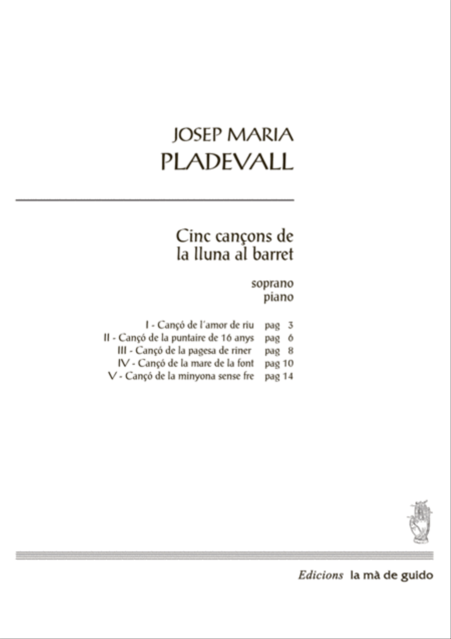 Cinc cançons de la lluna al barret Voice scores gallery preview page 3