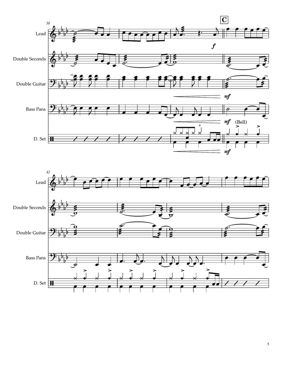 Viva La Vida Steel Drum Band scores gallery preview page 5