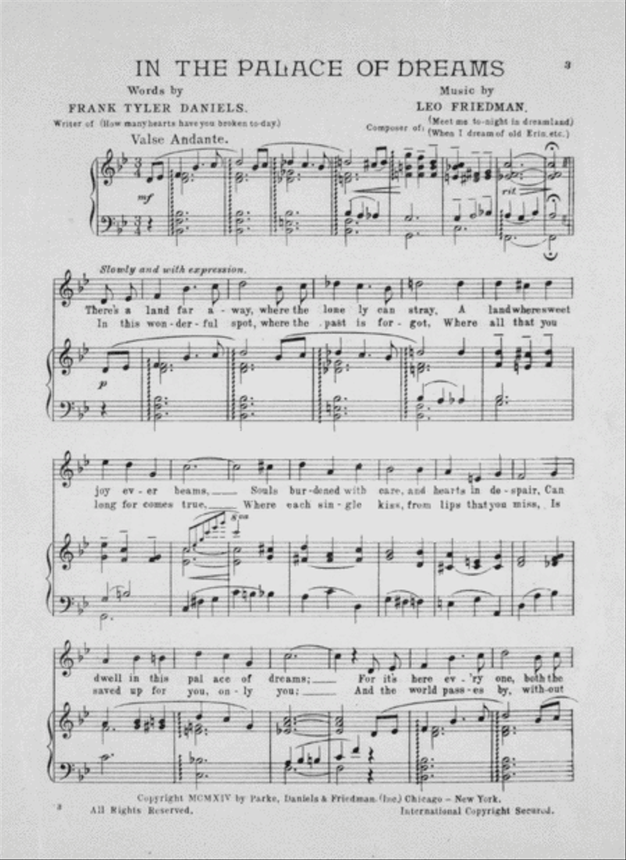 In the Palace of Dreams Voice scores gallery preview page 2