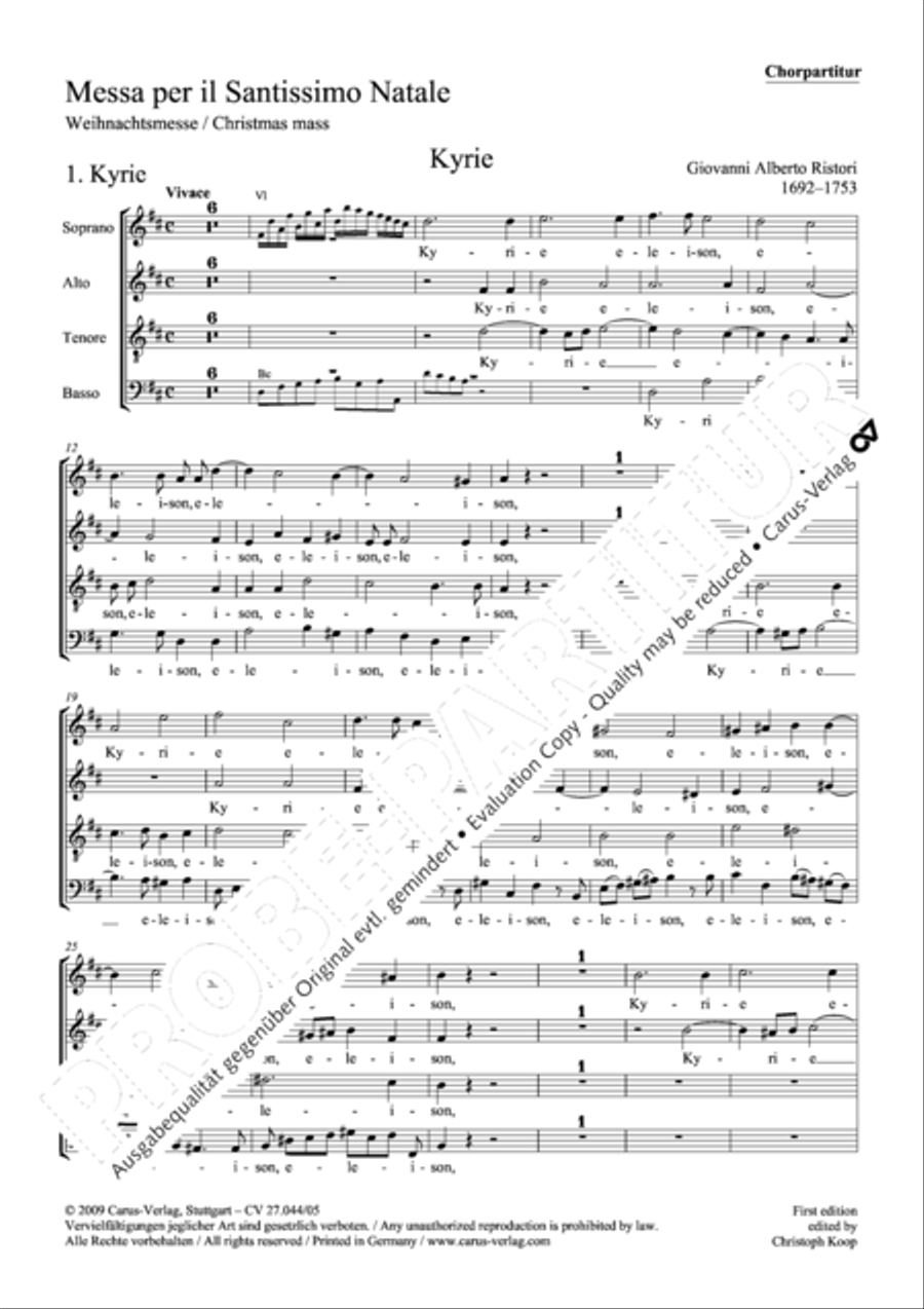 Messa per il Santissimo Natale 4-Part scores gallery preview page 2