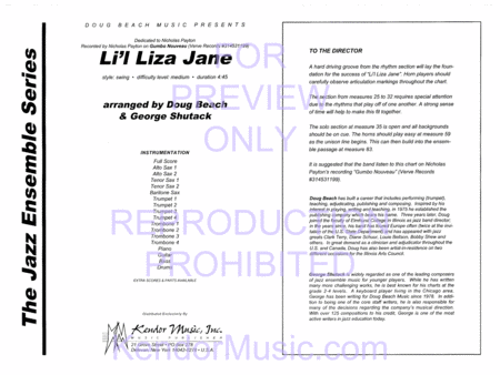 Li'l Liza Jane (Full Score)