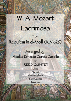 Book cover for Lacrimosa (from Requiem in D minor, K. 626) for Reed Quintet