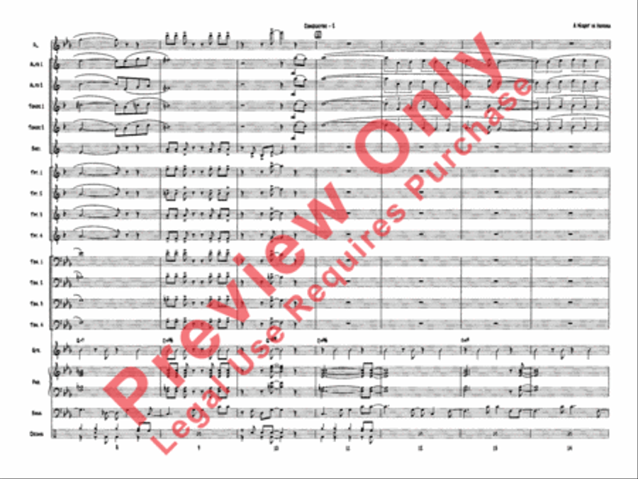 A Night in Havana Jazz Ensemble scores gallery preview page 5