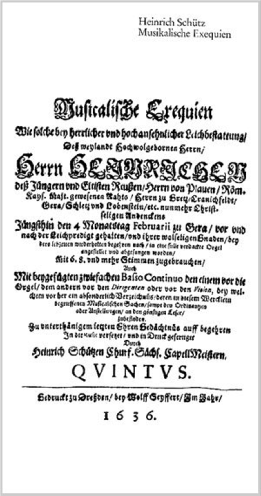 Musikalische Exequien