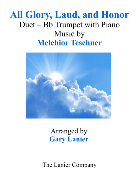 ALL GLORY, LAUD, AND HONOR (Duet – Bb Trumpet & Piano with Parts) image number null