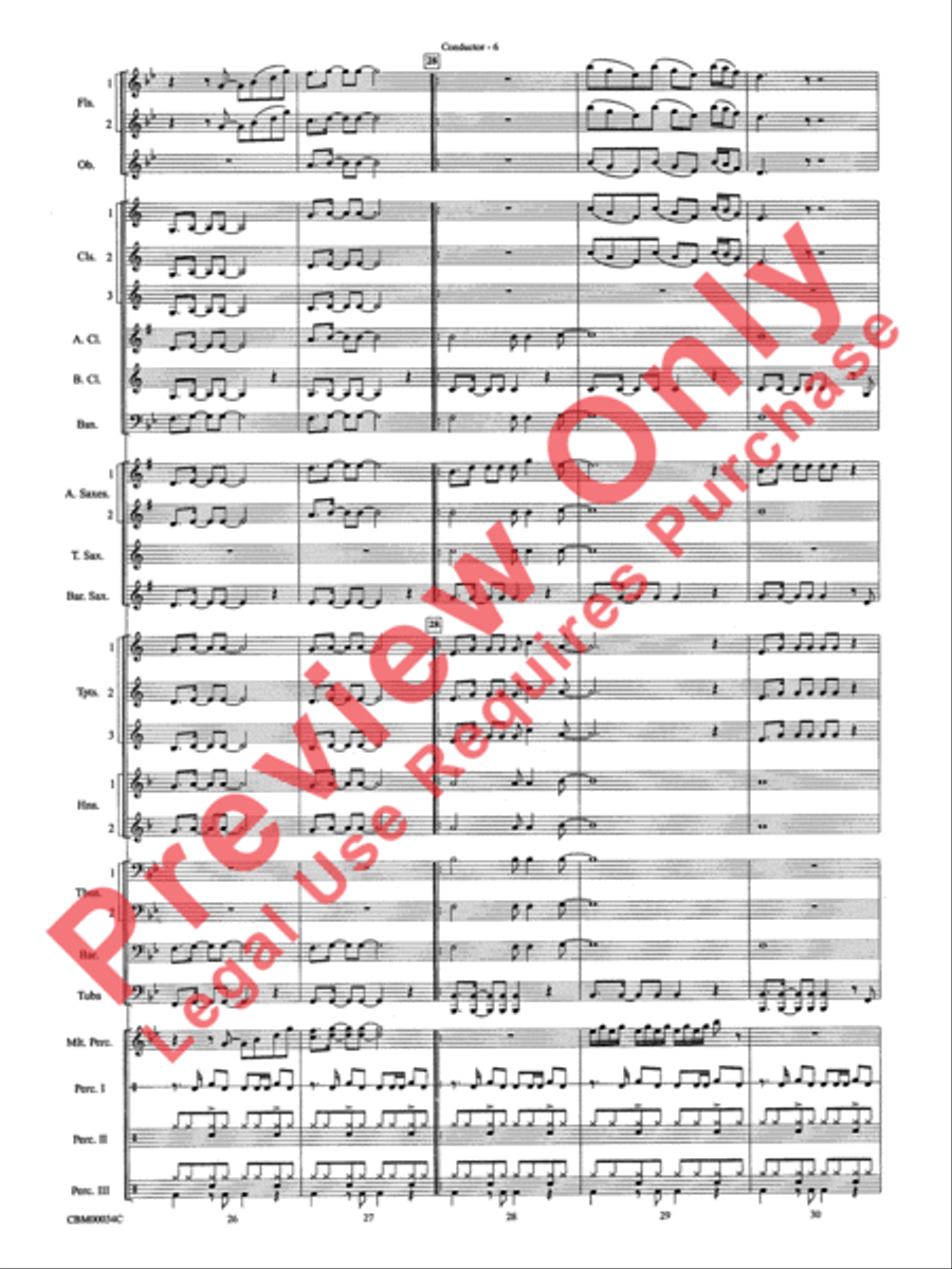 Dancing Queen Concert Band scores gallery preview page 9