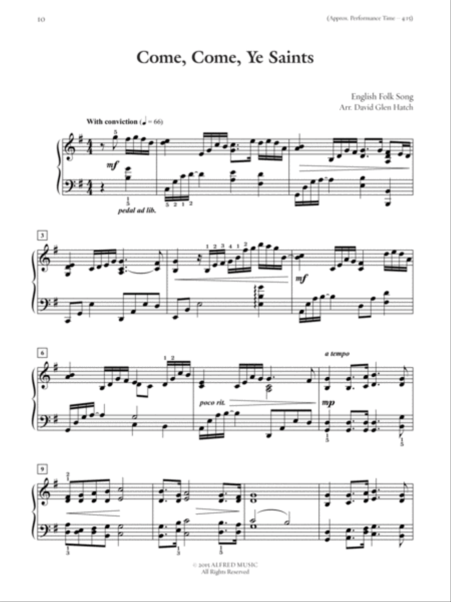 The LDS Pianist -- Favorite Mormon Hymns Piano Solo scores gallery preview page 2