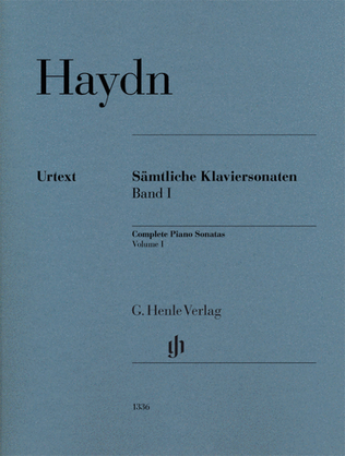 Book cover for Complete Piano Sonatas, Volume I