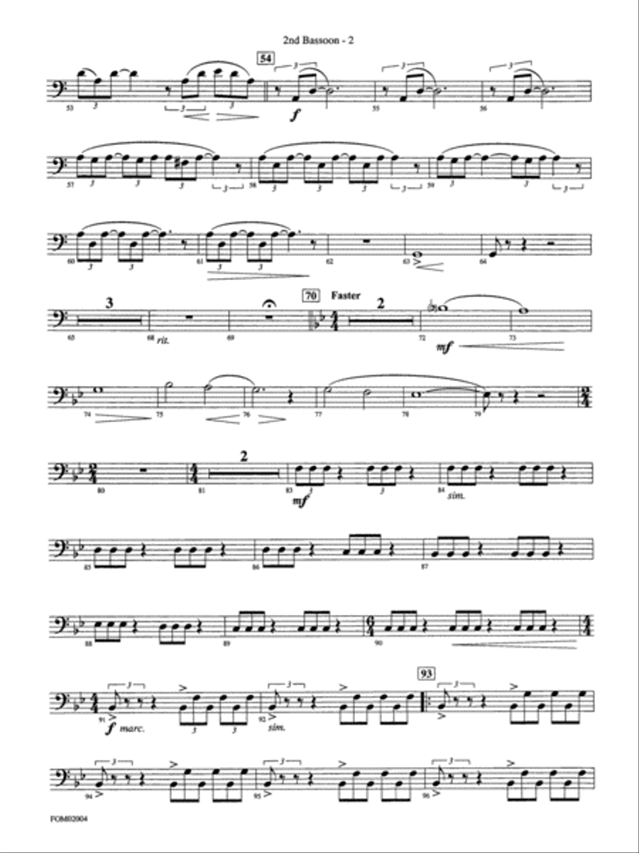 Band of Brothers: 2nd Bassoon Full Orchestra scores gallery preview page 2