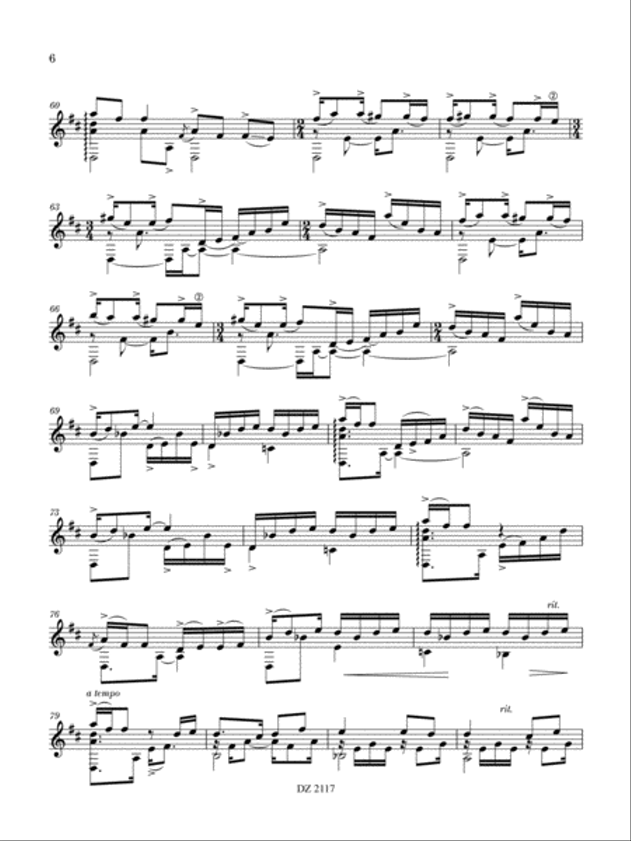2 Ballads Classical Guitar scores gallery preview page 6
