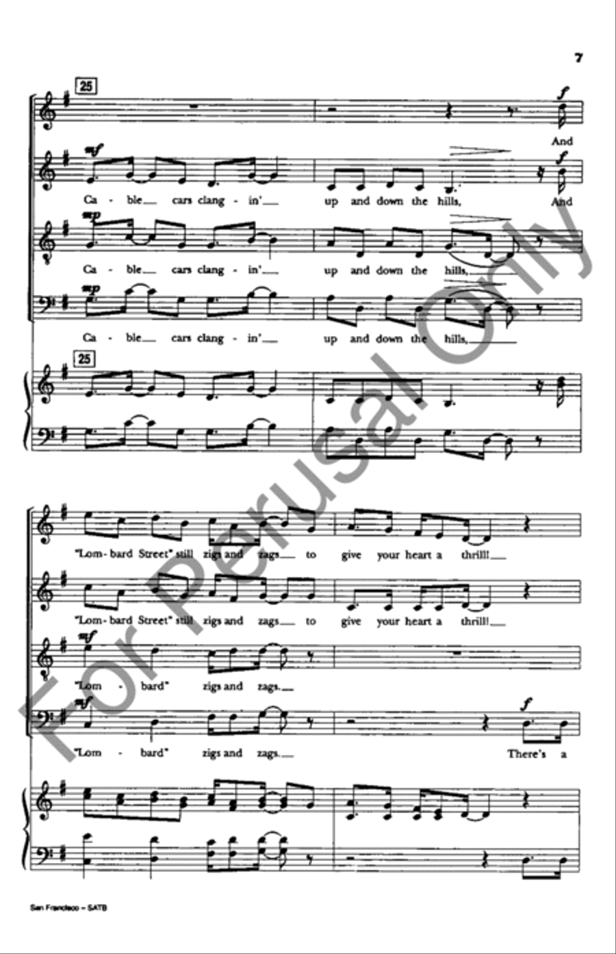 San Francisco 4-Part scores gallery preview page 7