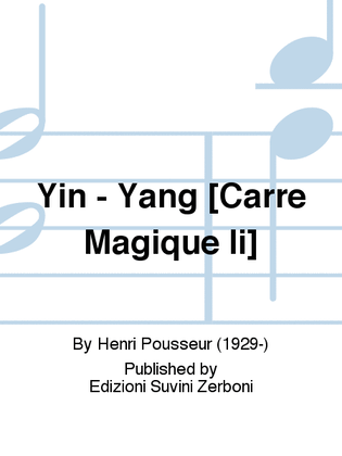 Yin - Yang [Carré Magique Ii]