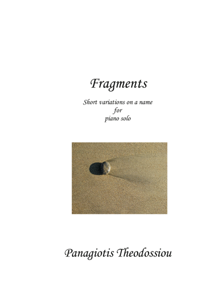 "Fragments" Short Variations for piano solo image number null