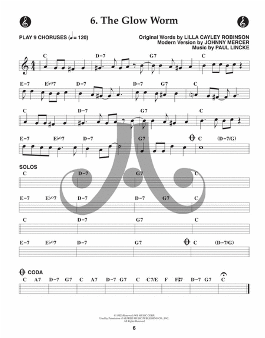 Volume 131 - Cry Me A River C Instrument scores gallery preview page 10