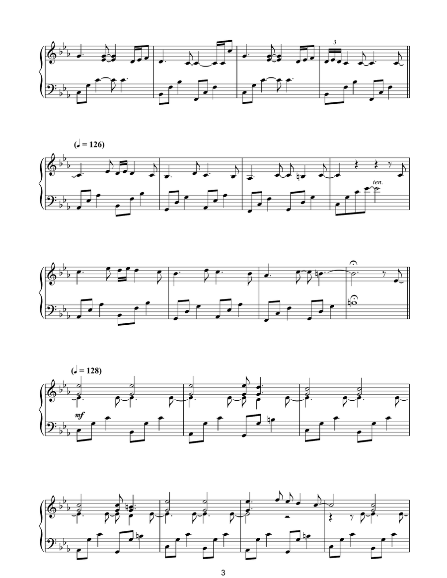 Ora Piano Solo scores gallery preview page 3