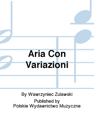 Book cover for Aria Con Variazioni