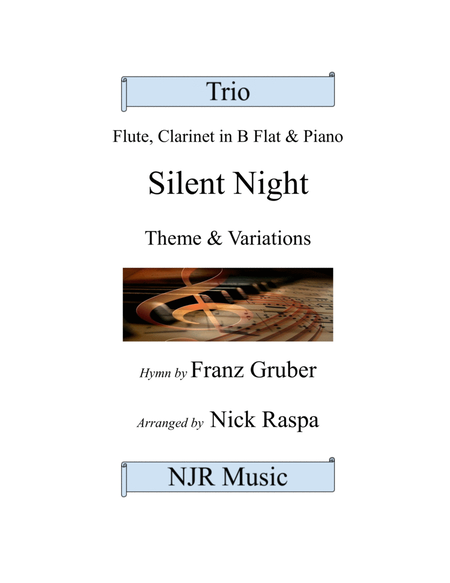 Silent Night - variations (Trio for Flute, Clarinet & Piano) complete set image number null