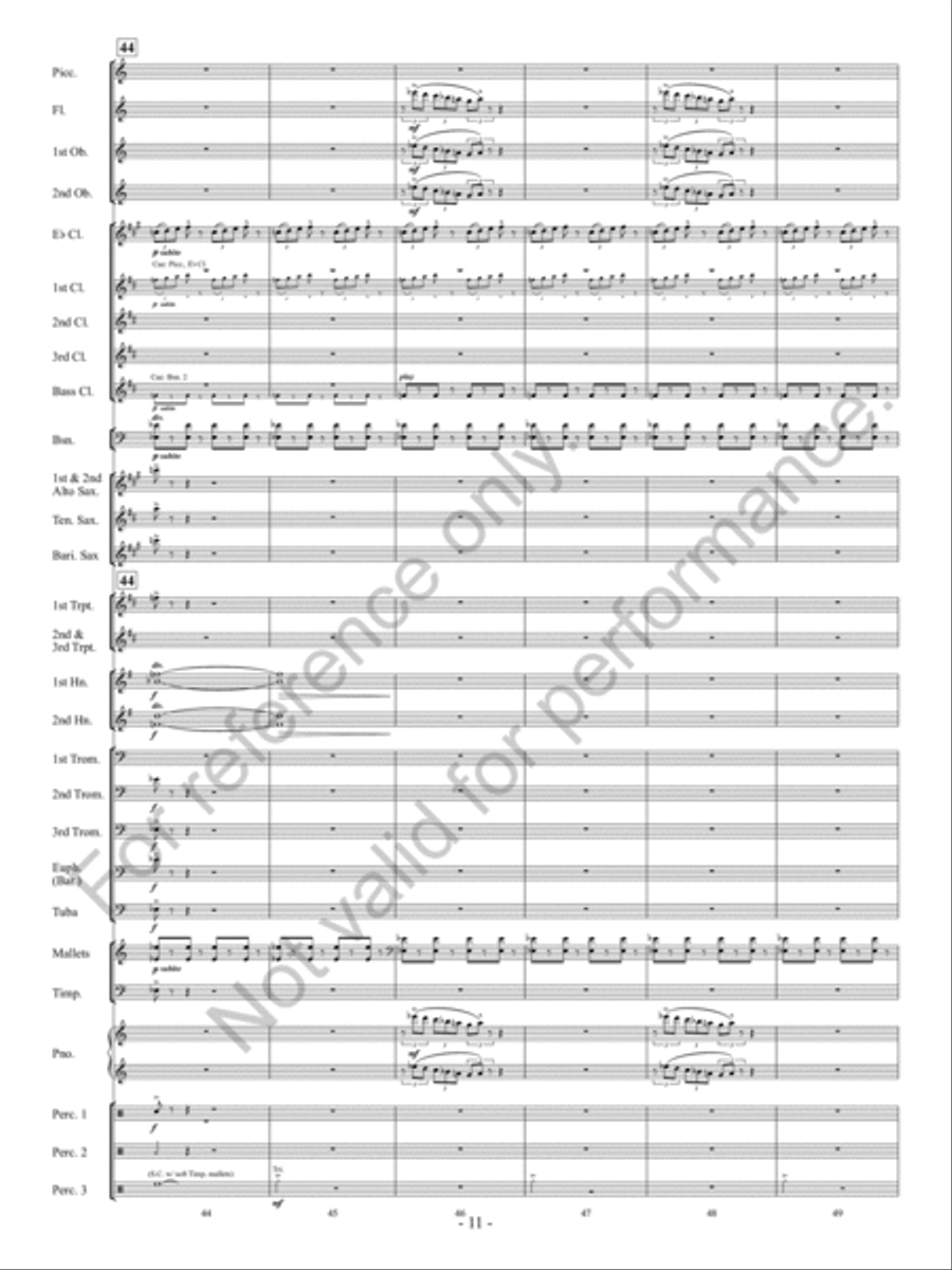 Downtown Scherzo Concert Band scores gallery preview page 12