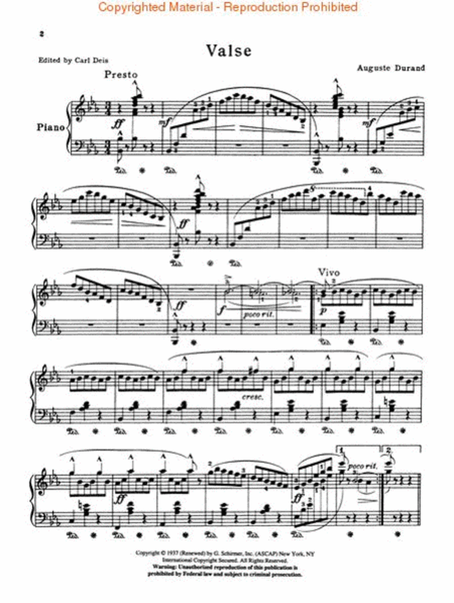 Valse in E Flat, Op. 83