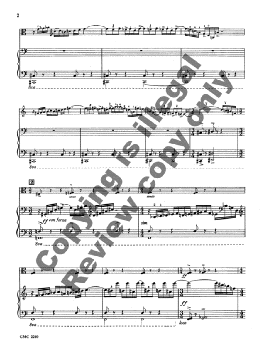 Fantastic Variations on a Theme from Tristan Viola scores gallery preview page 4