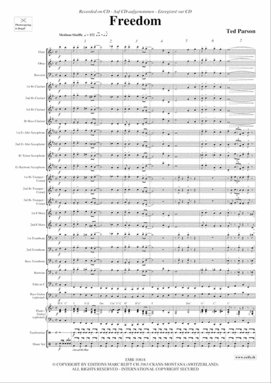 Freedom Concert Band scores gallery preview page 4