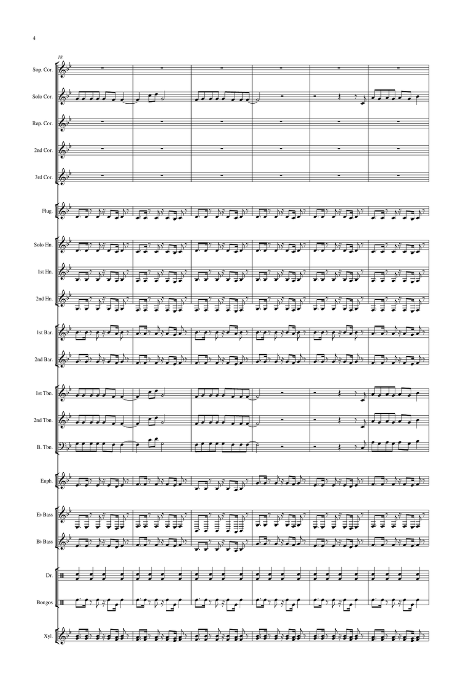 This Is What You Came For Brass Band scores gallery preview page 5