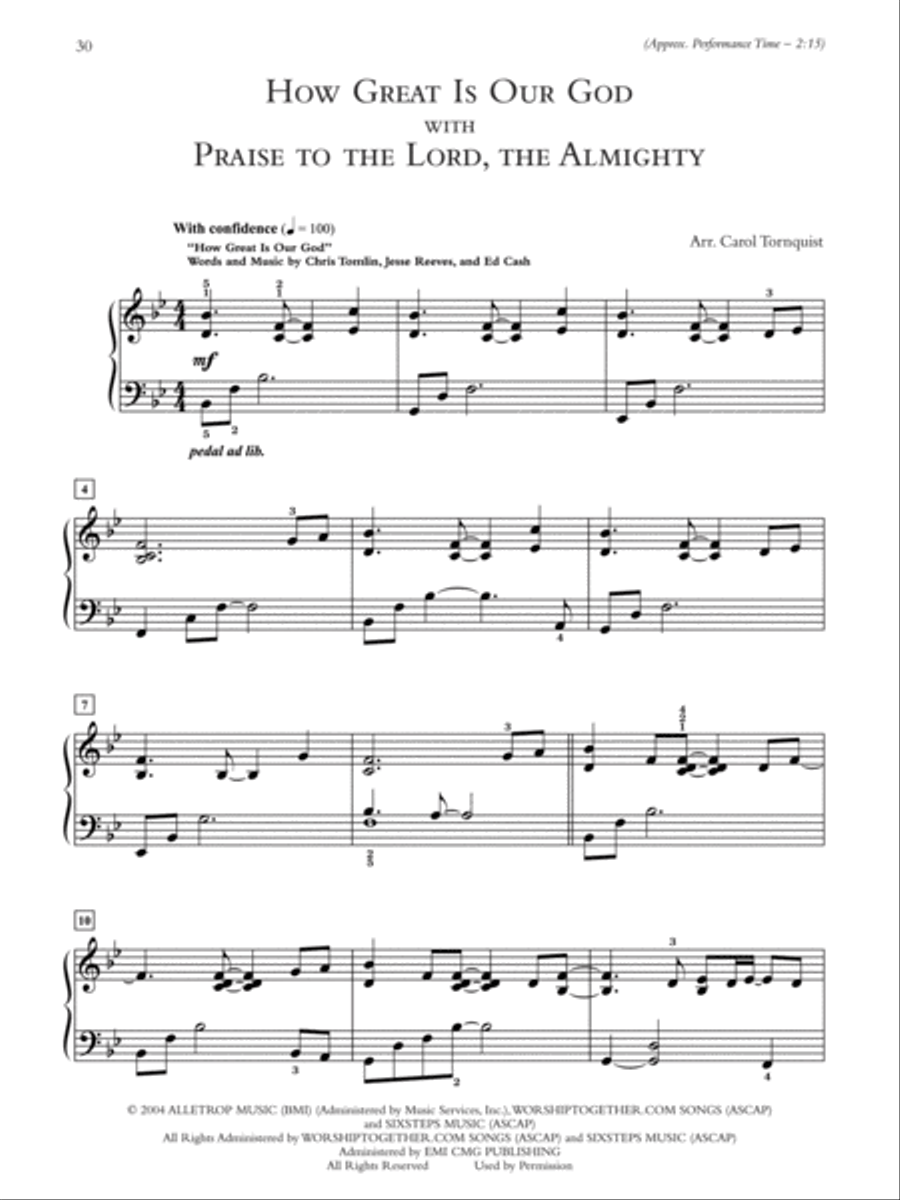 Medleys for Blended Worship, Book 1 Piano Solo scores gallery preview page 3