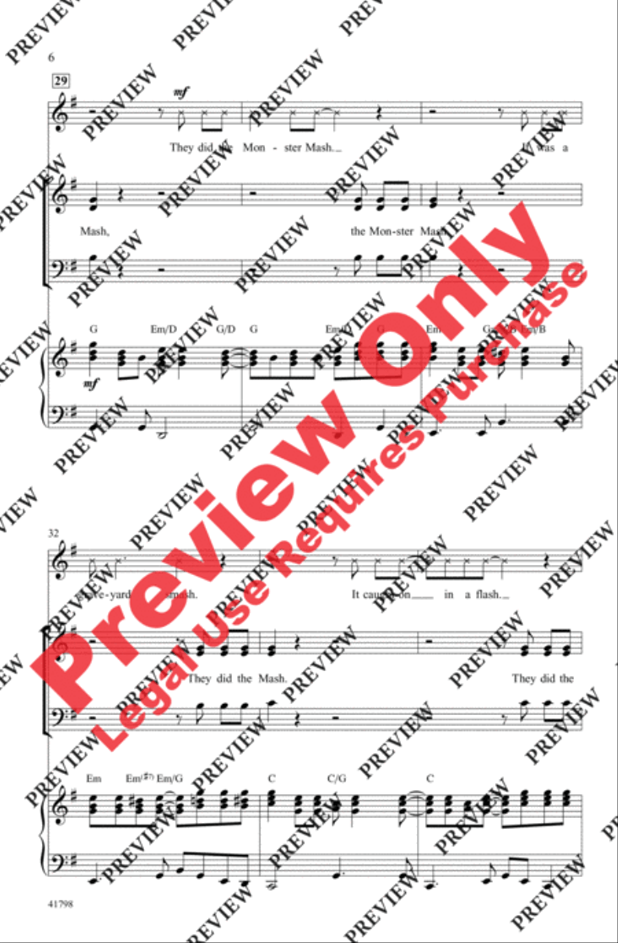 Monster Mash Monster Mash 3-Part scores gallery preview page 6