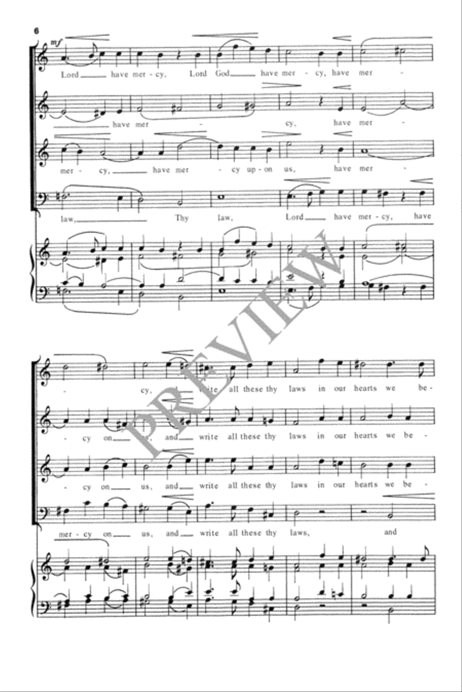 Lord Have Mercy Lord Have Mercy 4-Part scores gallery preview page 7