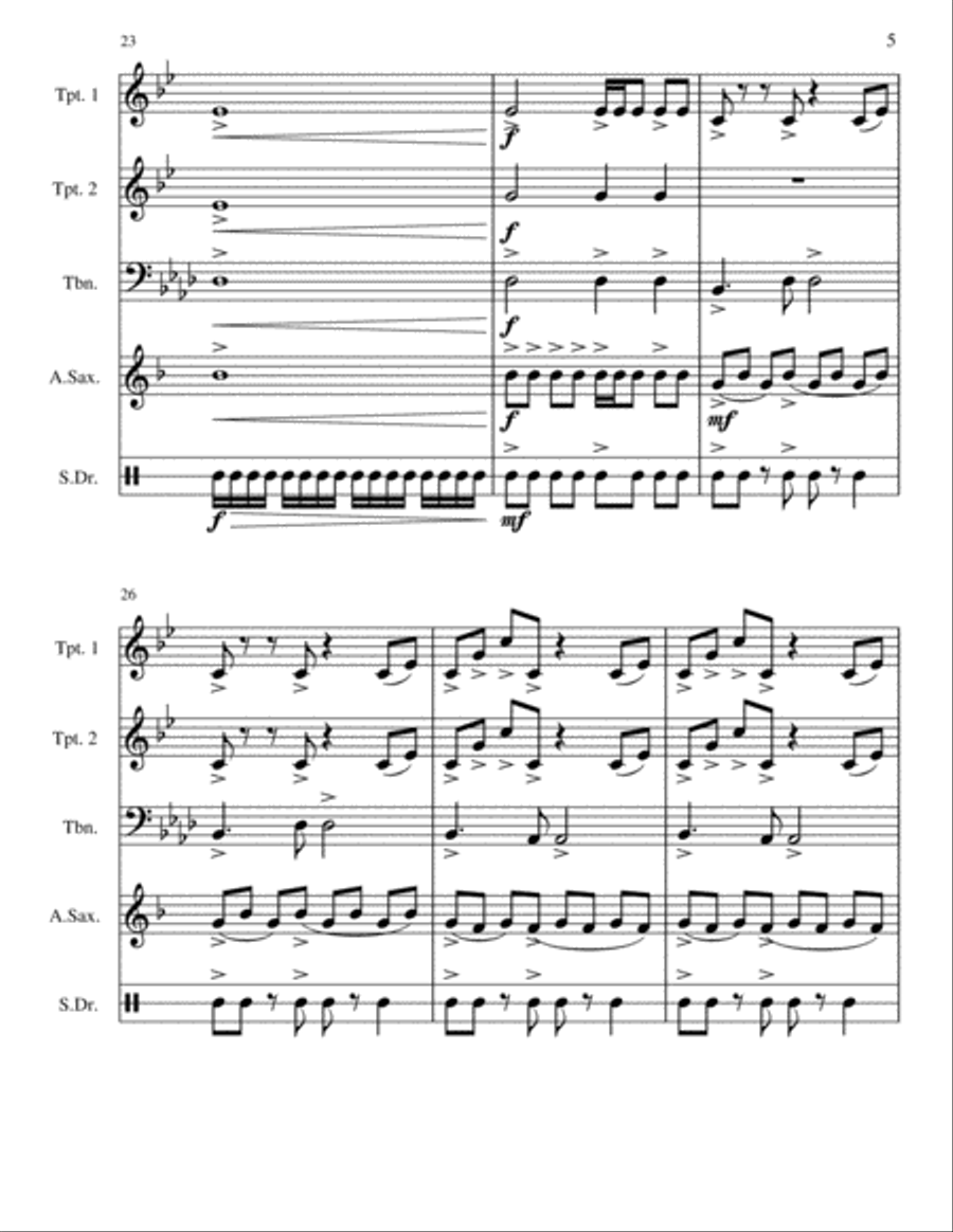 Hard Stop Brass Ensemble scores gallery preview page 5