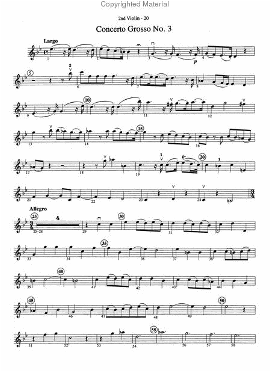The Best of Arcangelo Corelli (Concerti Grossi for String Orchestra or String Quartet) String Orchestra scores gallery preview page 4