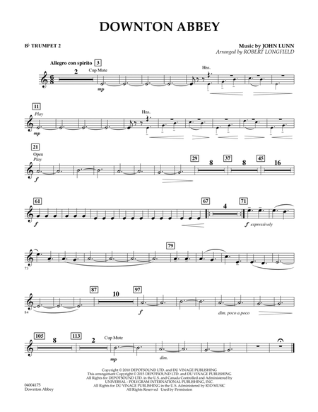Downton Abbey - Bb Trumpet 2