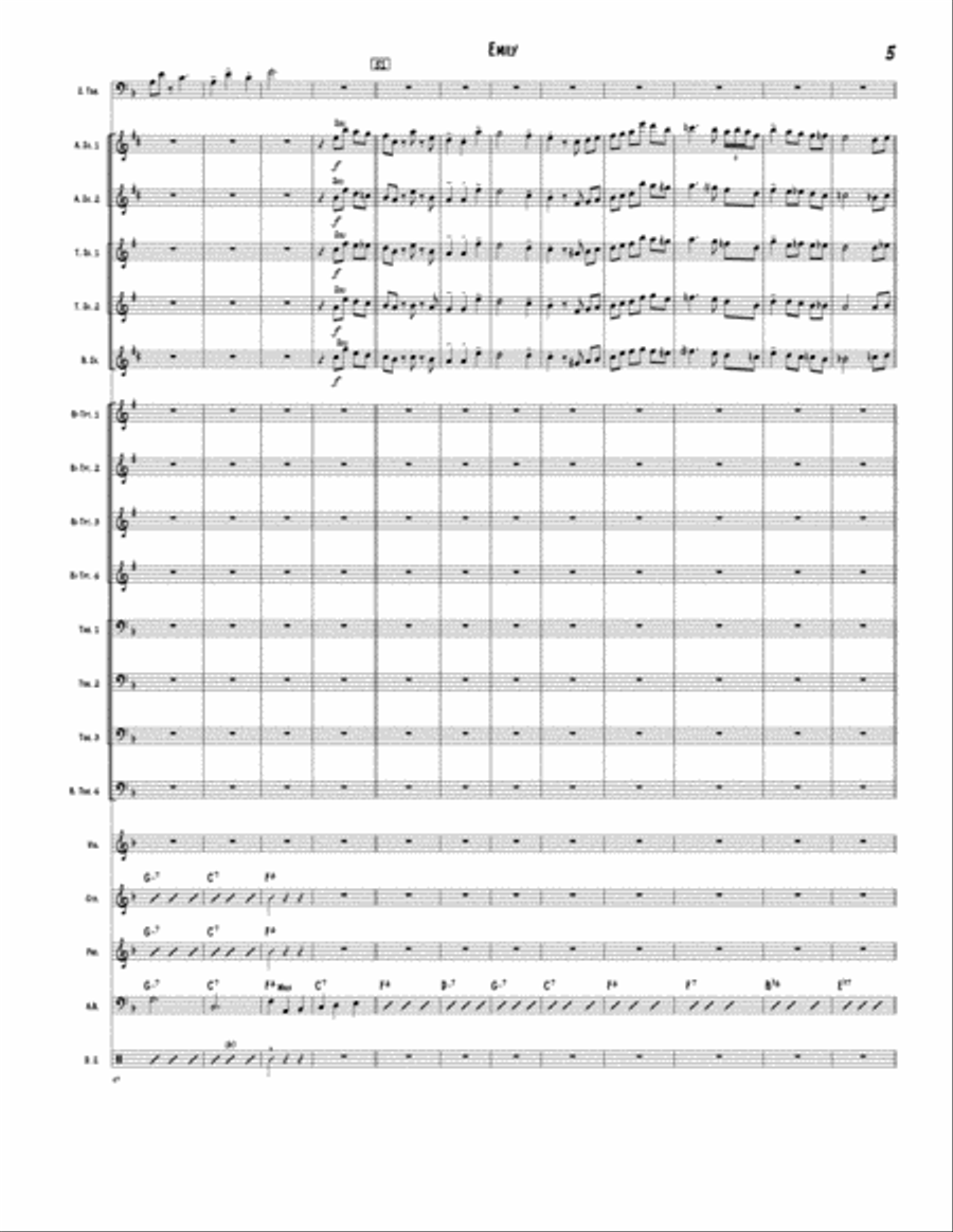 Emily Jazz Ensemble scores gallery preview page 5