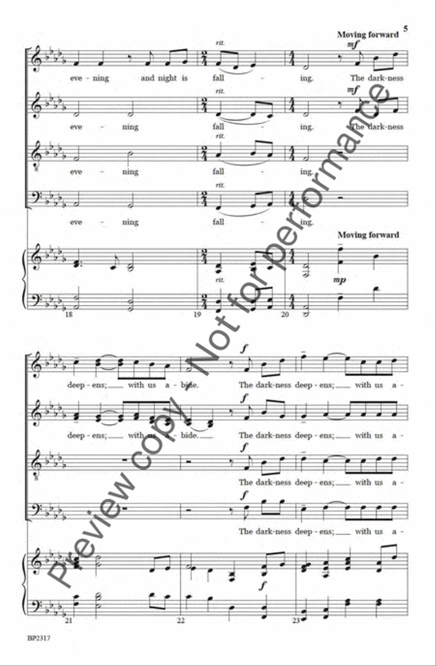 Stay With Us 4-Part scores gallery preview page 5