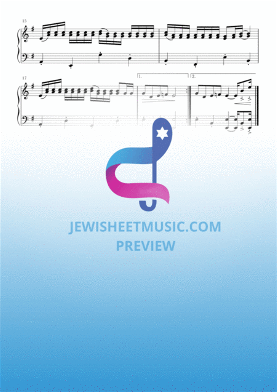 Chiribim chiribom easy piano music sheet image number null