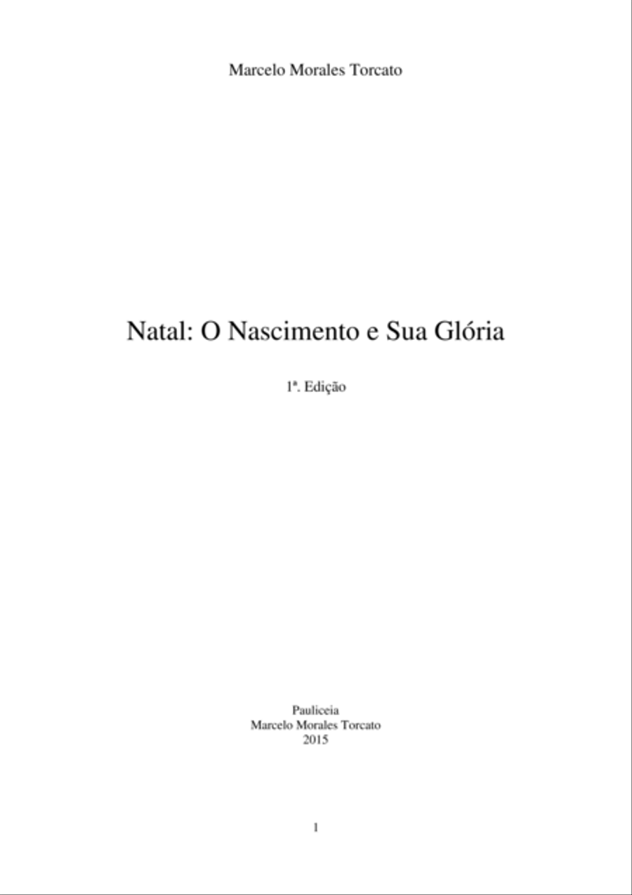 Natal: O Nascimento e Sua Glória Natal: O Nascimento e Sua Glória Large Ensemble scores gallery preview page 1