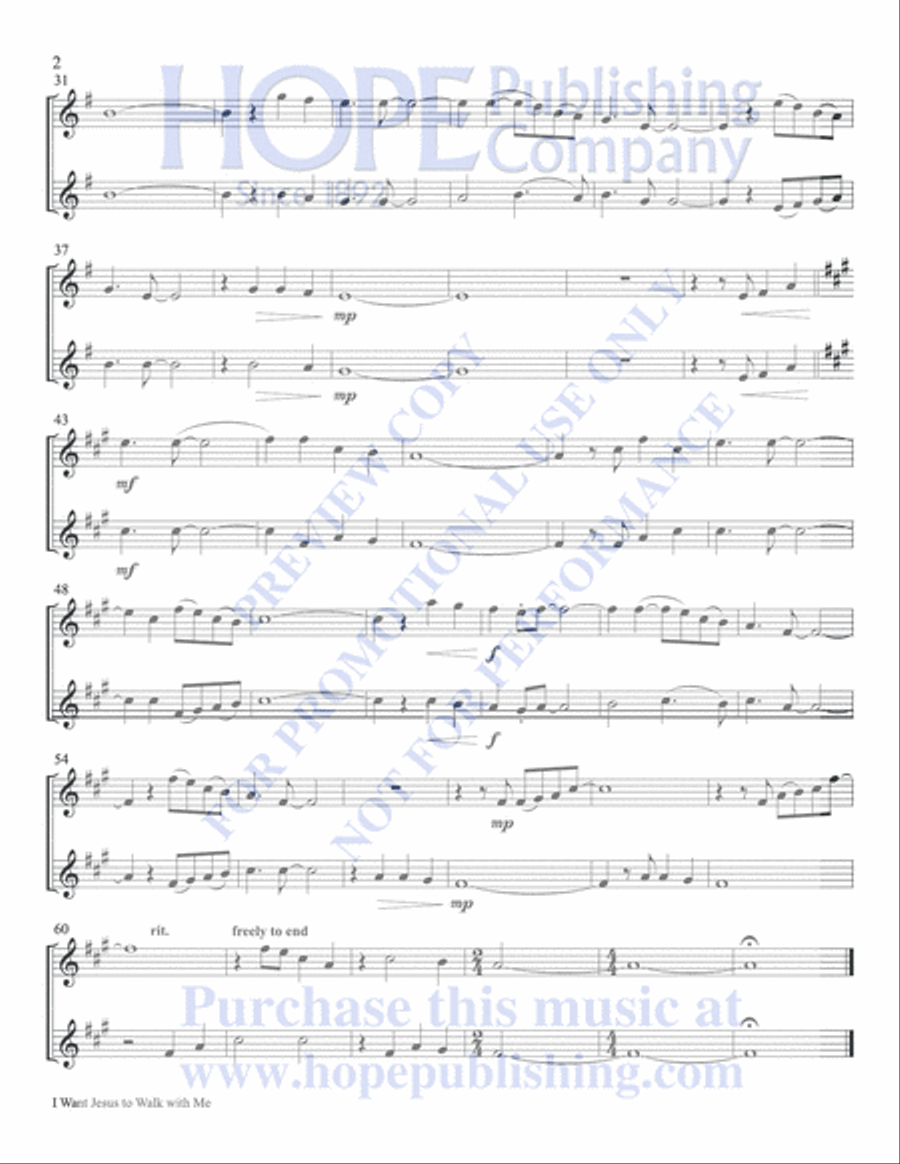 Classic Hymns for Two Instruments, Vol 1-Book and CD Woodwind Duet scores gallery preview page 84