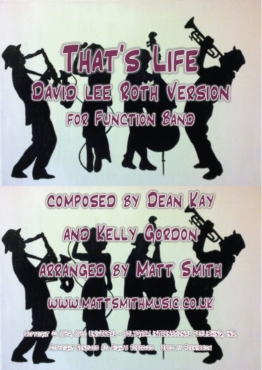 That's Life Baritone Saxophone scores gallery preview page 1