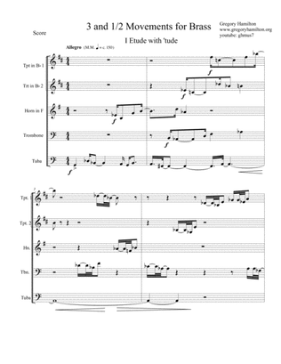 Etude Nr. 1 "Etude with 'tude" for Brass Quintet