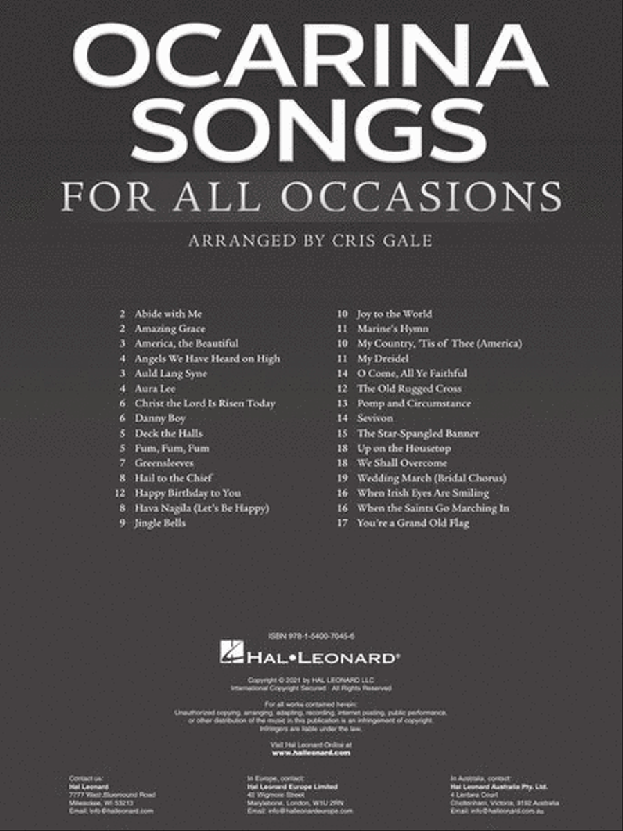 Ocarina Songs ocarina scores gallery preview page 4