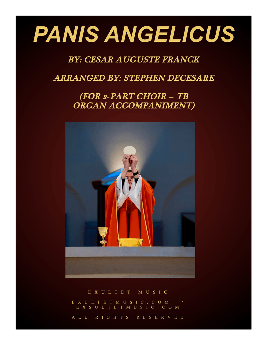 Panis Angelicus (for 2-part choir (TB) - Organ Accompaniment) TB scores gallery preview page 1